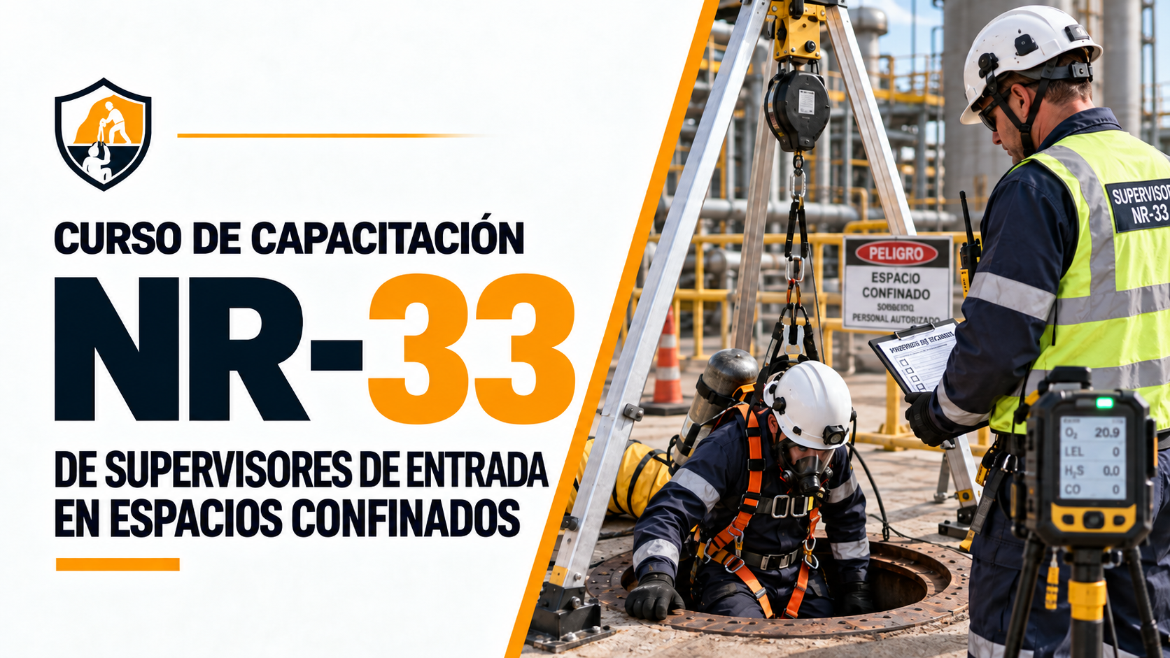 Curso de Capacitación de Supervisores de Entrada en Espacios Confinados (NR-33)